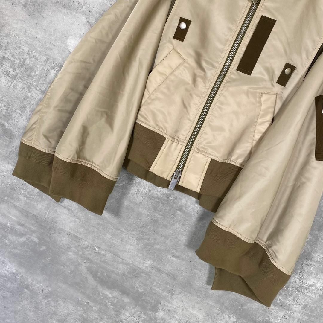 『sacai』サカイ (3) ツイルミックスケープ ボンバー ブルゾンジャケット