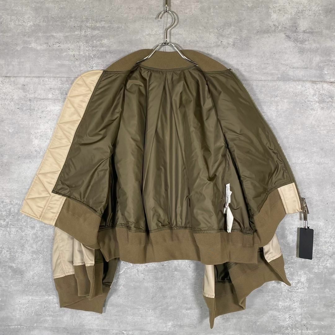 『sacai』サカイ (3) ツイルミックスケープ ボンバー ブルゾンジャケット