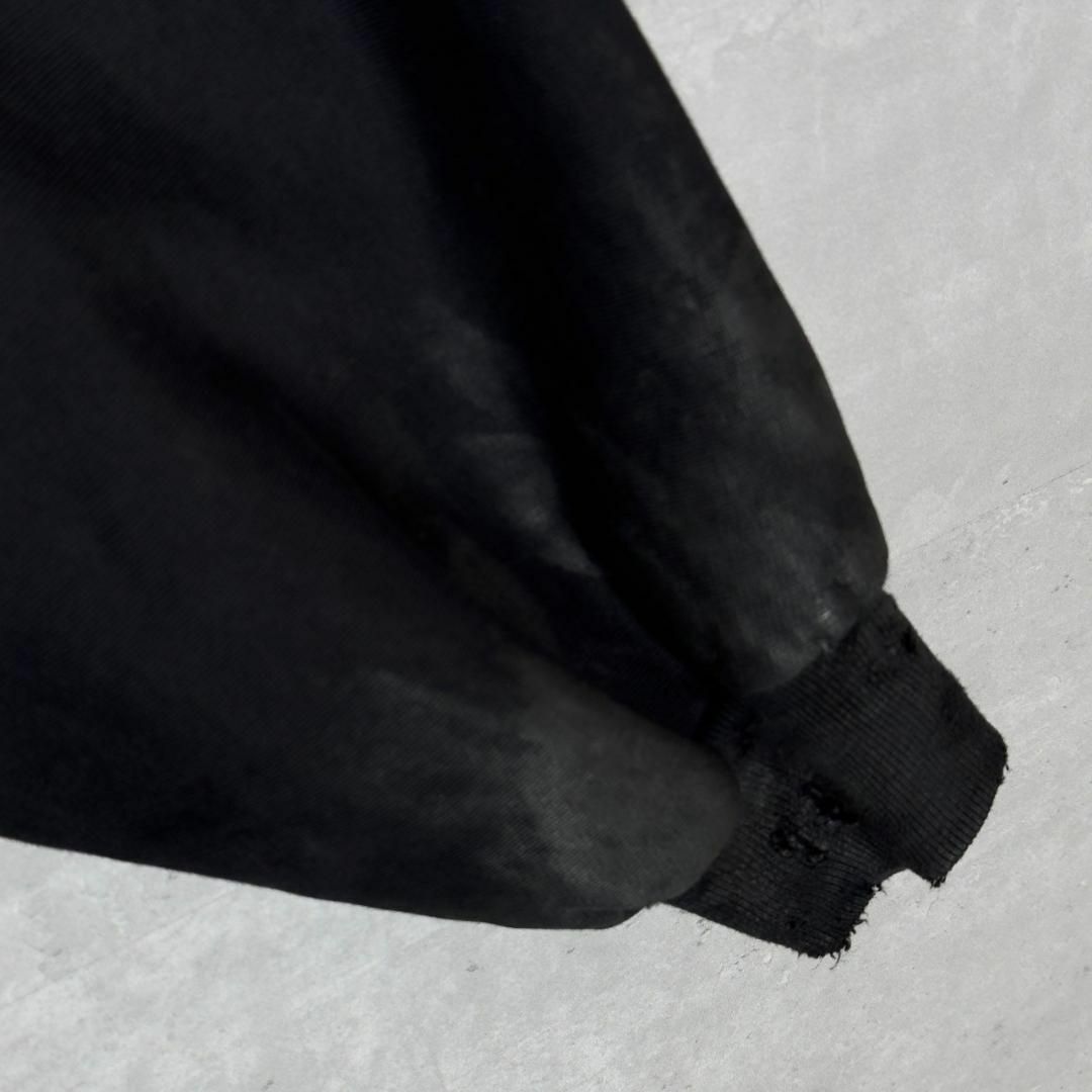 『BALENCIAGA』バレンシアガ (XS) ダメージ ジップアップパーカー