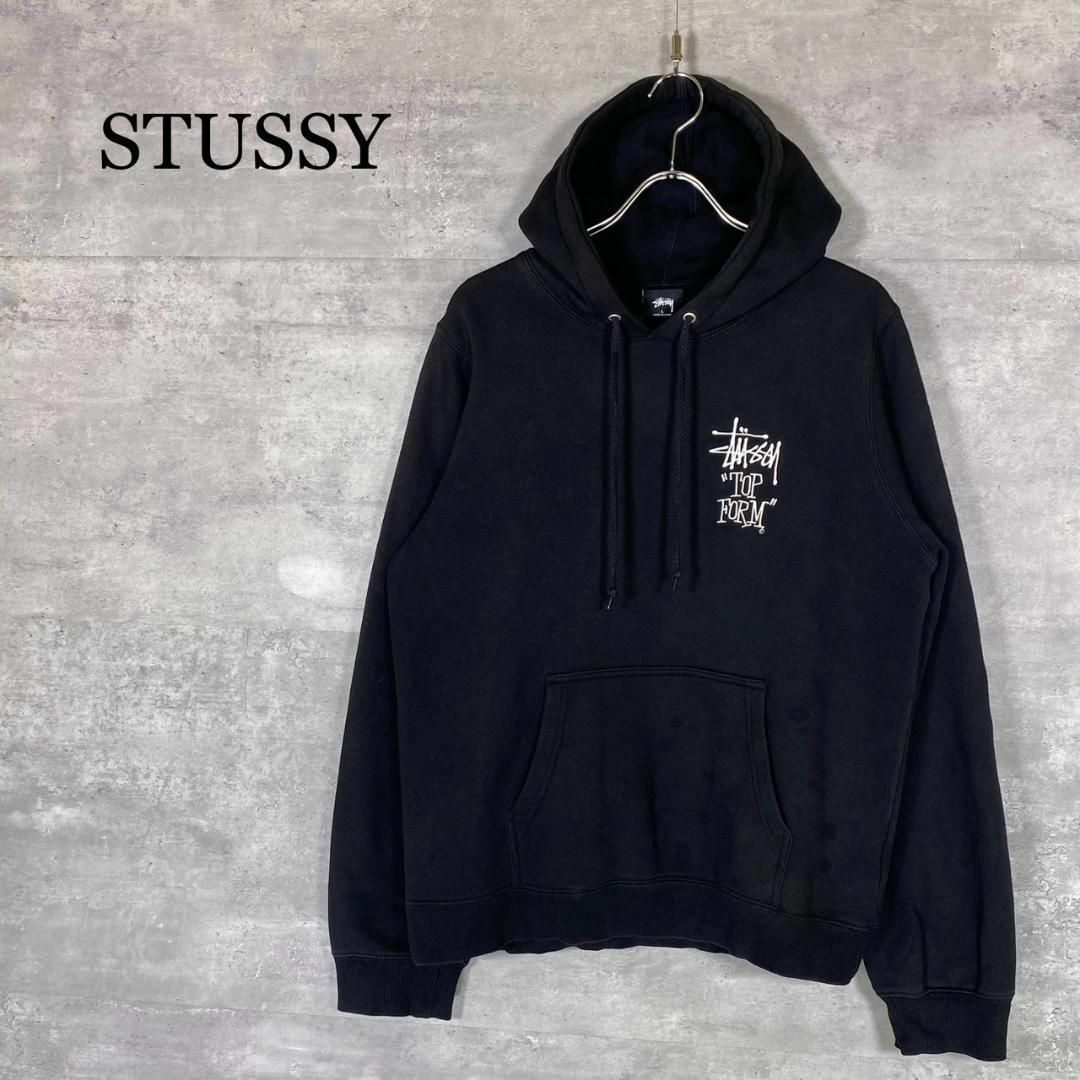 『STUSSY』ステューシー (L) ワンポイント プルオーバー パーカー