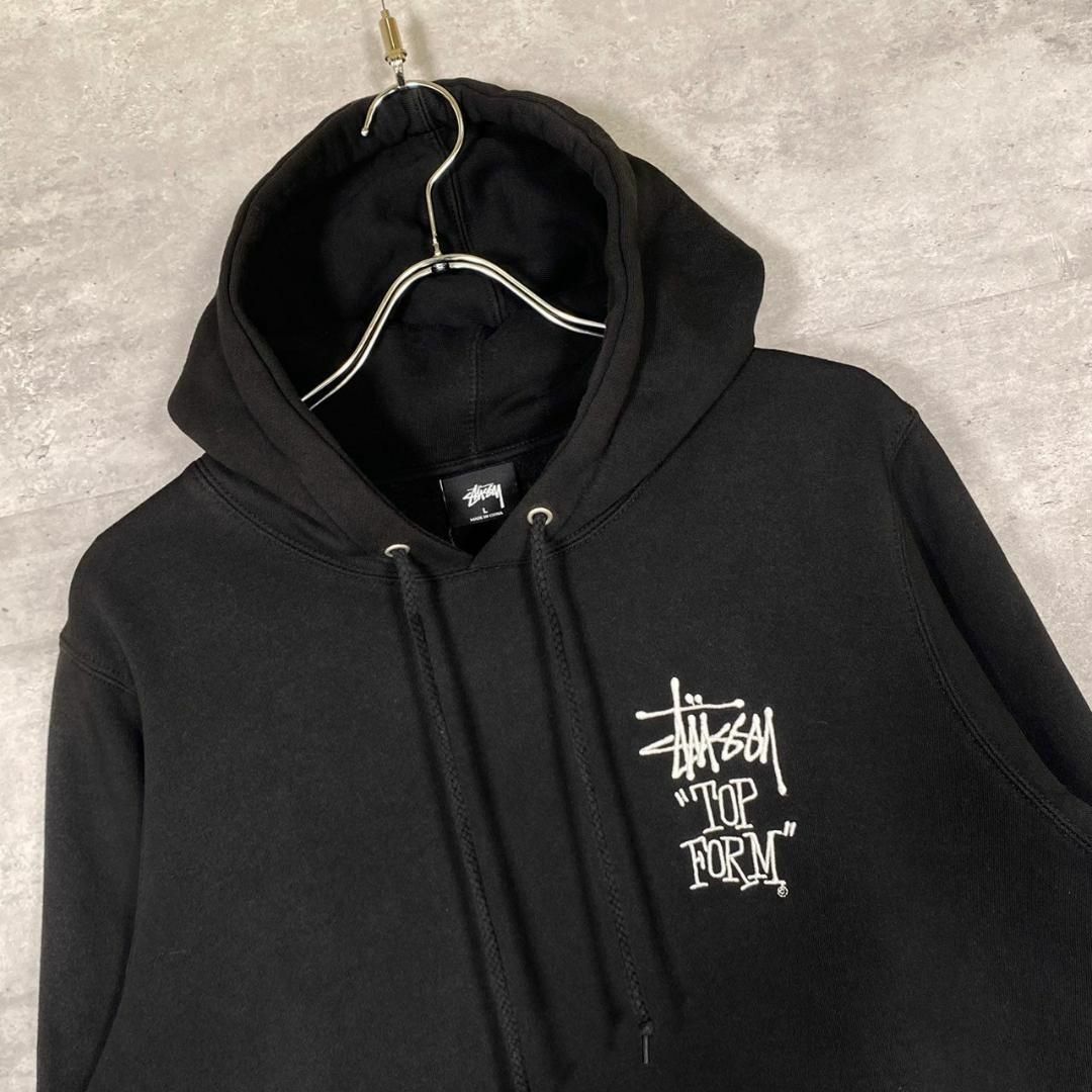 『STUSSY』ステューシー (L) ワンポイント プルオーバー パーカー