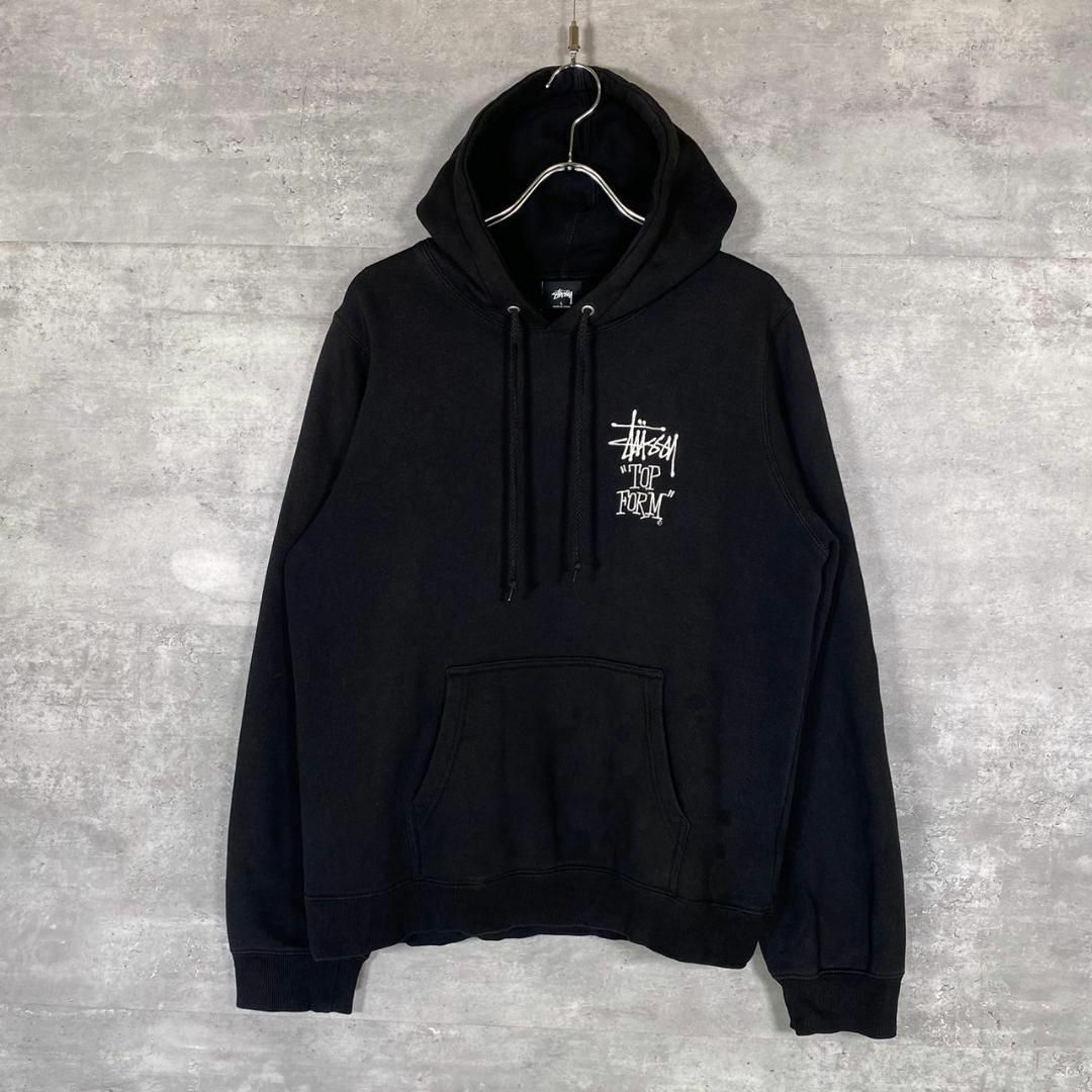 『STUSSY』ステューシー (L) ワンポイント プルオーバー パーカー