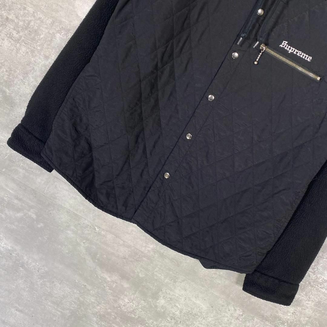 『Supreme』シュプリーム (M) フードフリース ナイロン ジャケット