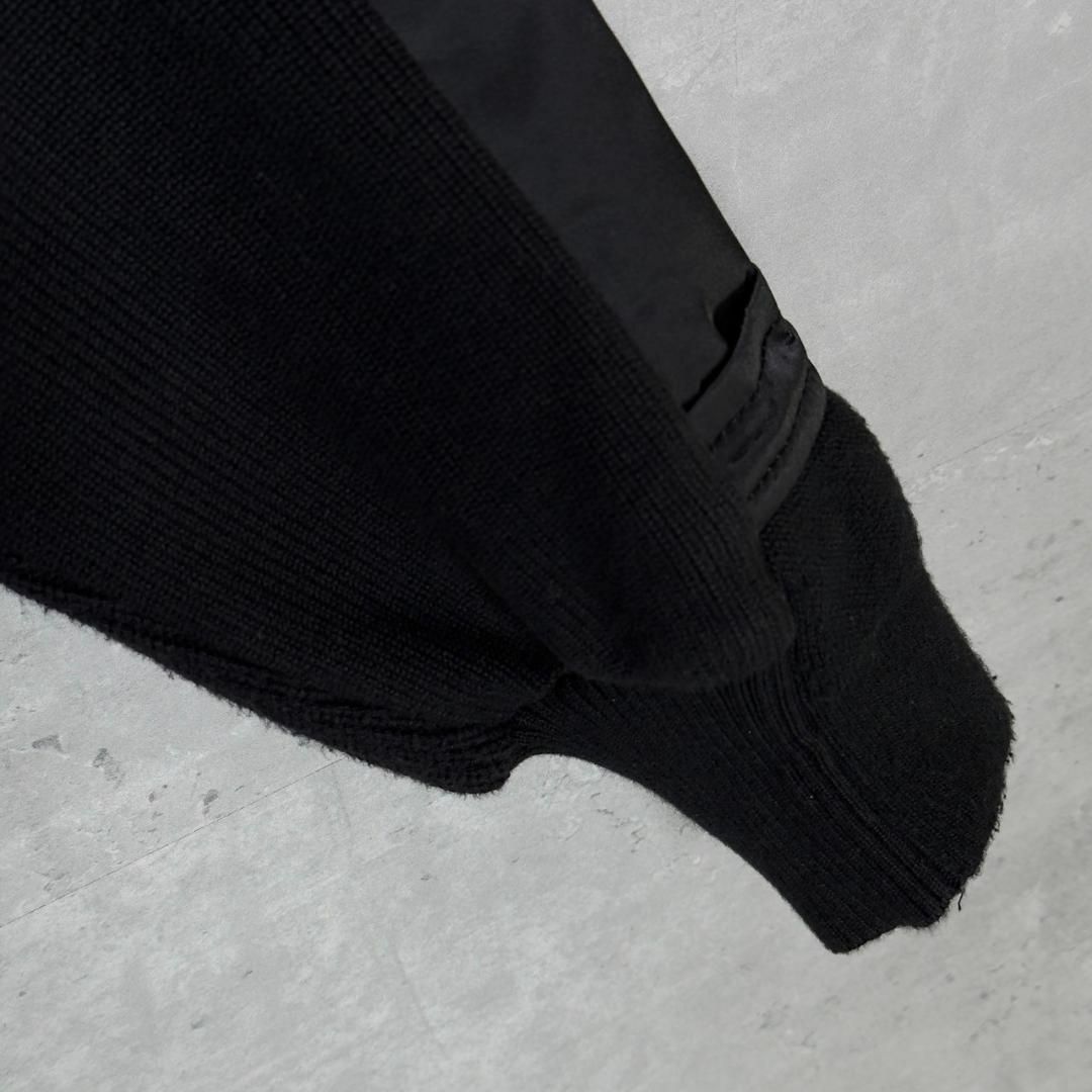 『sacai』サカイ (1) 21ss ニット切替ライダースジャケット