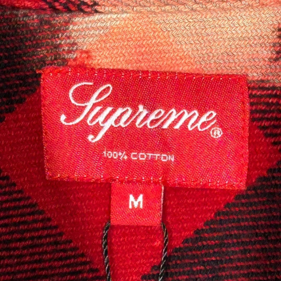 『Supreme』シュプリーム (M) 13AW ブリーチ加工 ネルシャツ