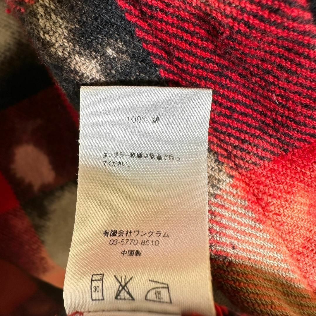 『Supreme』シュプリーム (M) 13AW ブリーチ加工 ネルシャツ