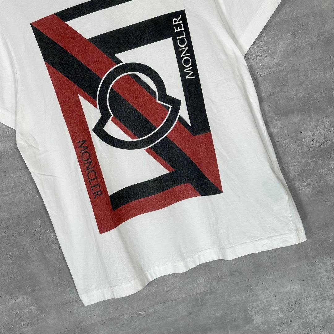 『MONCLER』モンクレール (S) プリント 半袖 tシャツ