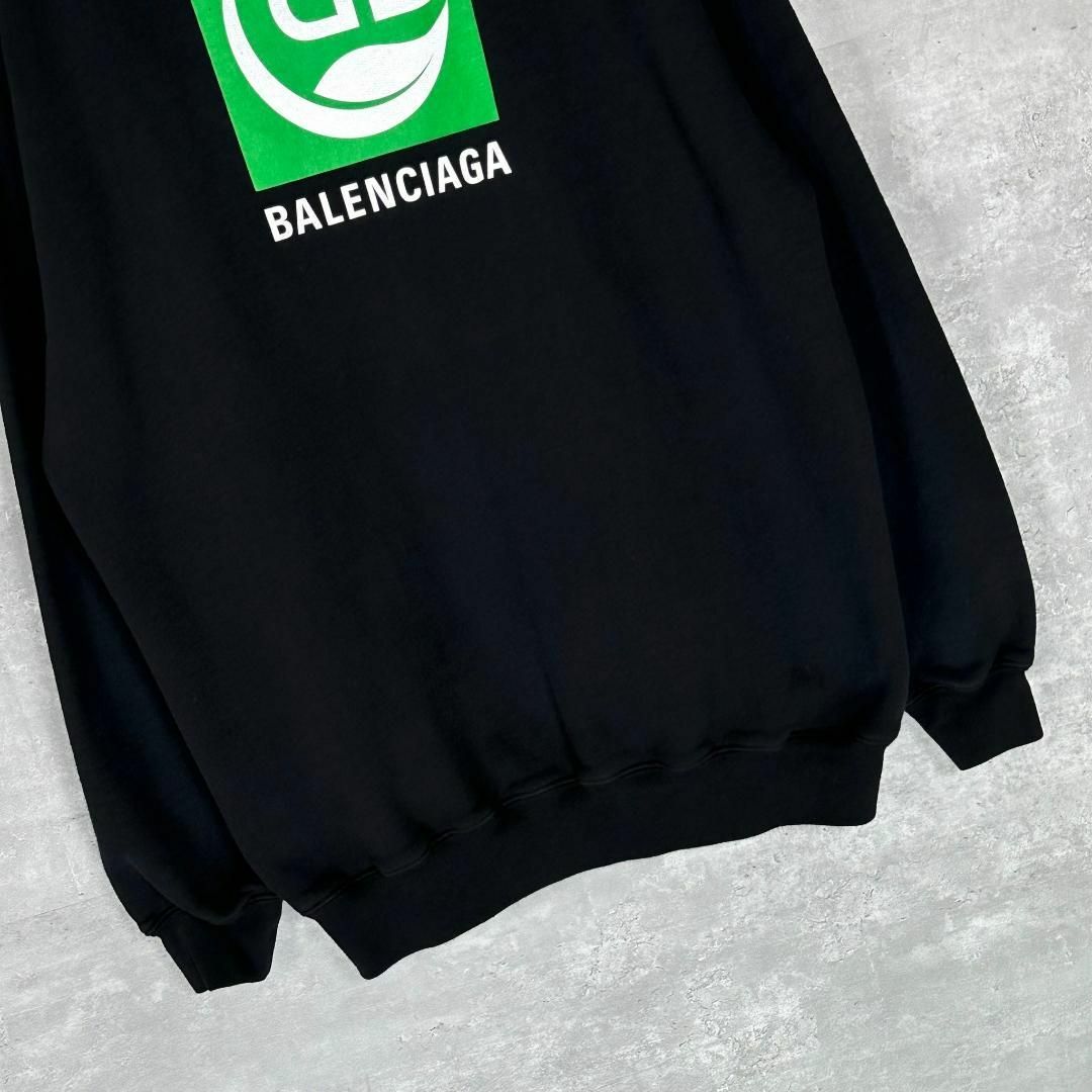 『BALENCIAGA』バレンシアガ (S) ロゴプリント フーディ
