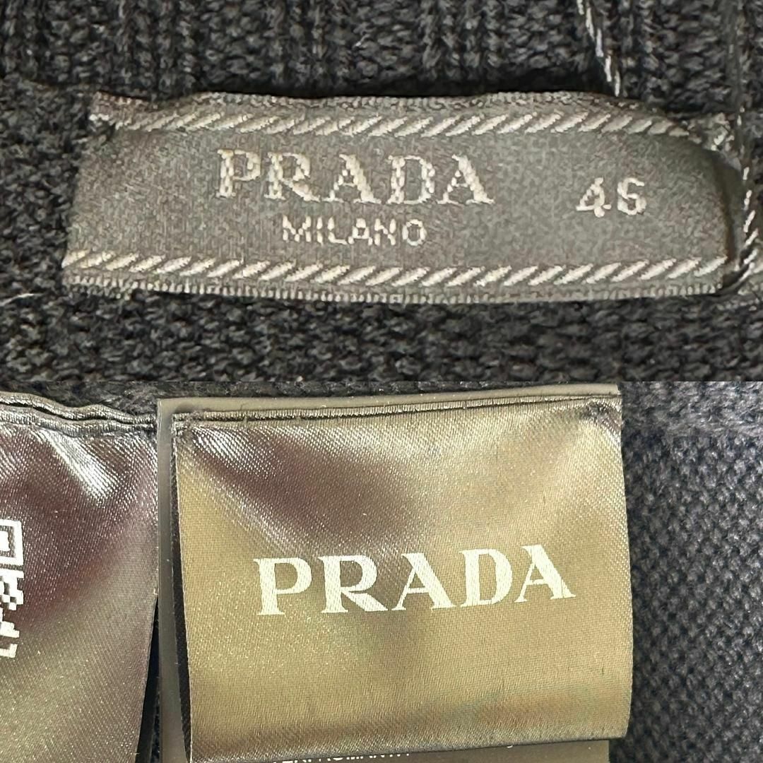 『PRADA』プラダ (46) 三角ロゴプレート ニットセーター