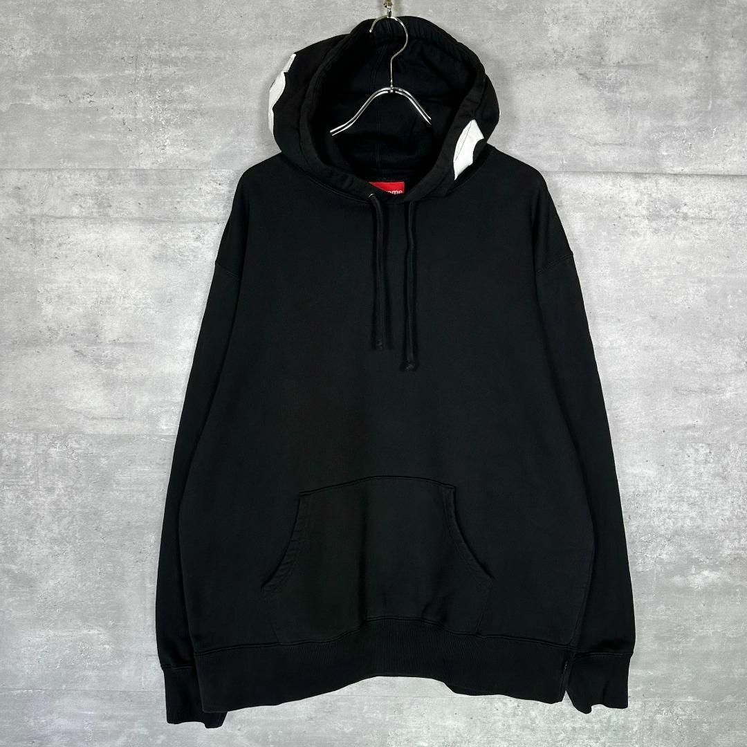 『Supreme』シュプリーム (L) コントラスト フードロゴ パーカー