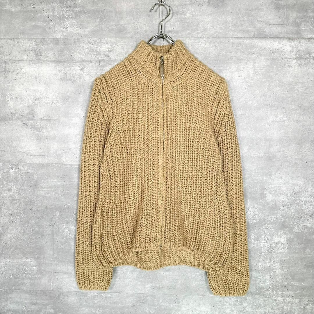 『ドルチェアンドガッバーナ』(M) ジップアップ ニットセーター