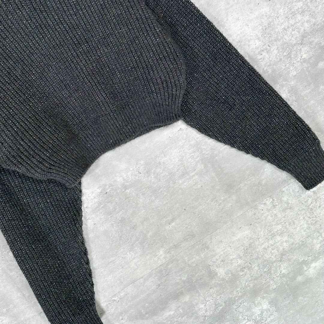 『ジョンローレンスサリバン』 (S) パール装飾 クロップド ニットセーター