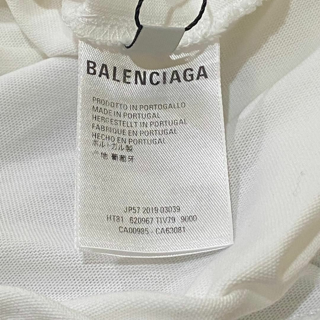 『バレンシアガ』(M) ユニフォーム バックプリント 半袖Tシャツ