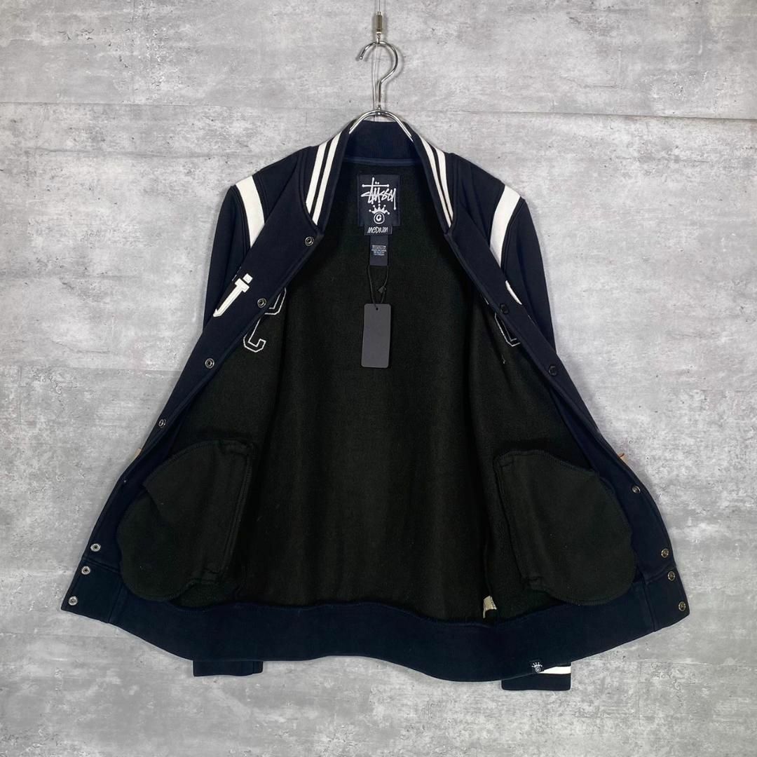 『STUSSY』ステューシー (M) フロントロゴ スウェット スタジャン