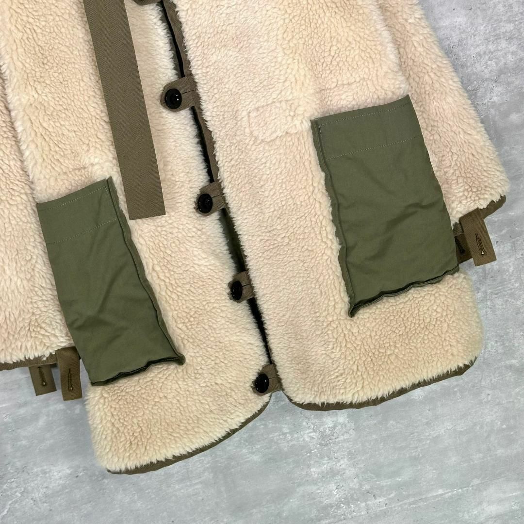 『sacai』サカイ (2) リバーシブル ボアジャケット コート