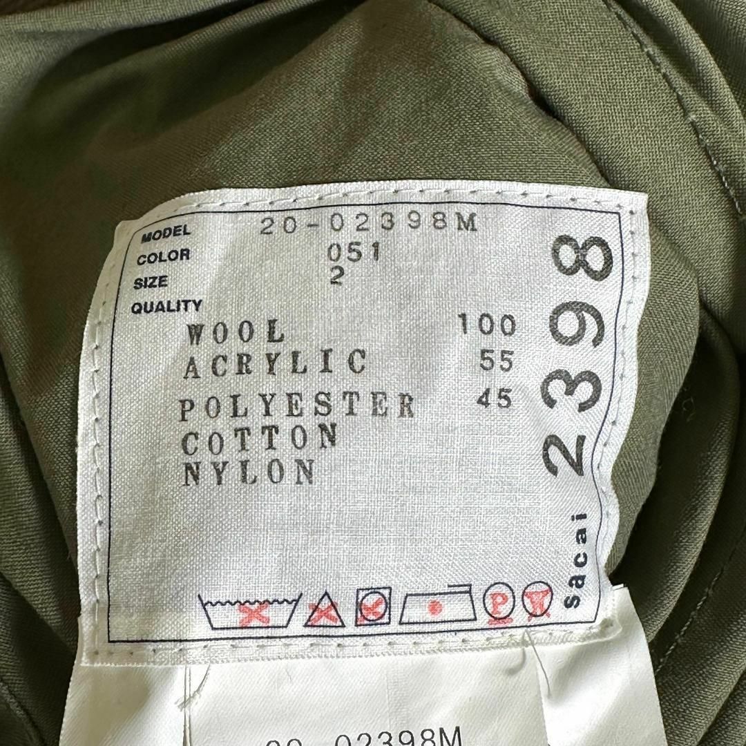 『sacai』サカイ (2) リバーシブル ボアジャケット コート
