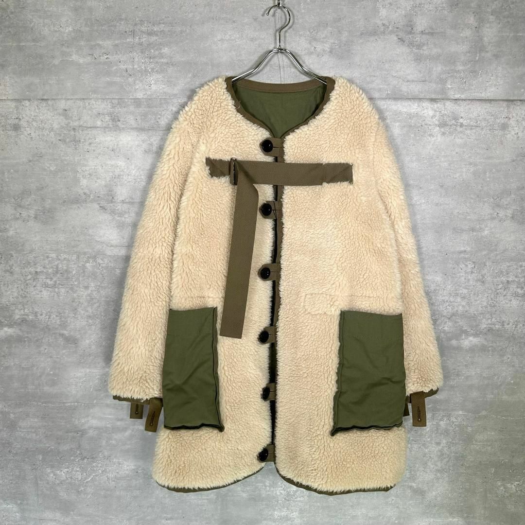 『sacai』サカイ (2) リバーシブル ボアジャケット コート