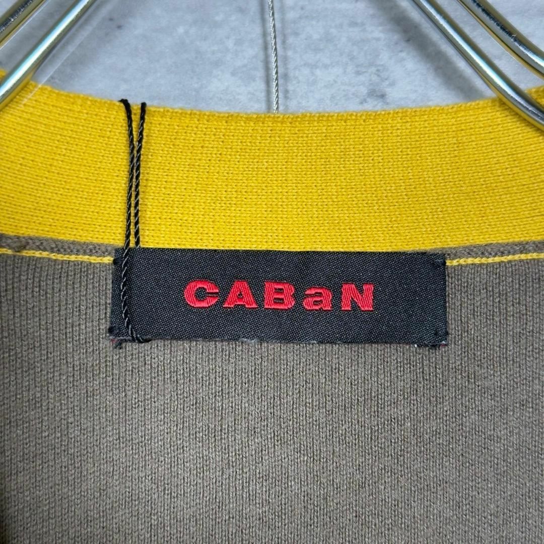 『CABaN』キャバン (M) カシミヤ混バイカラーカーディガン