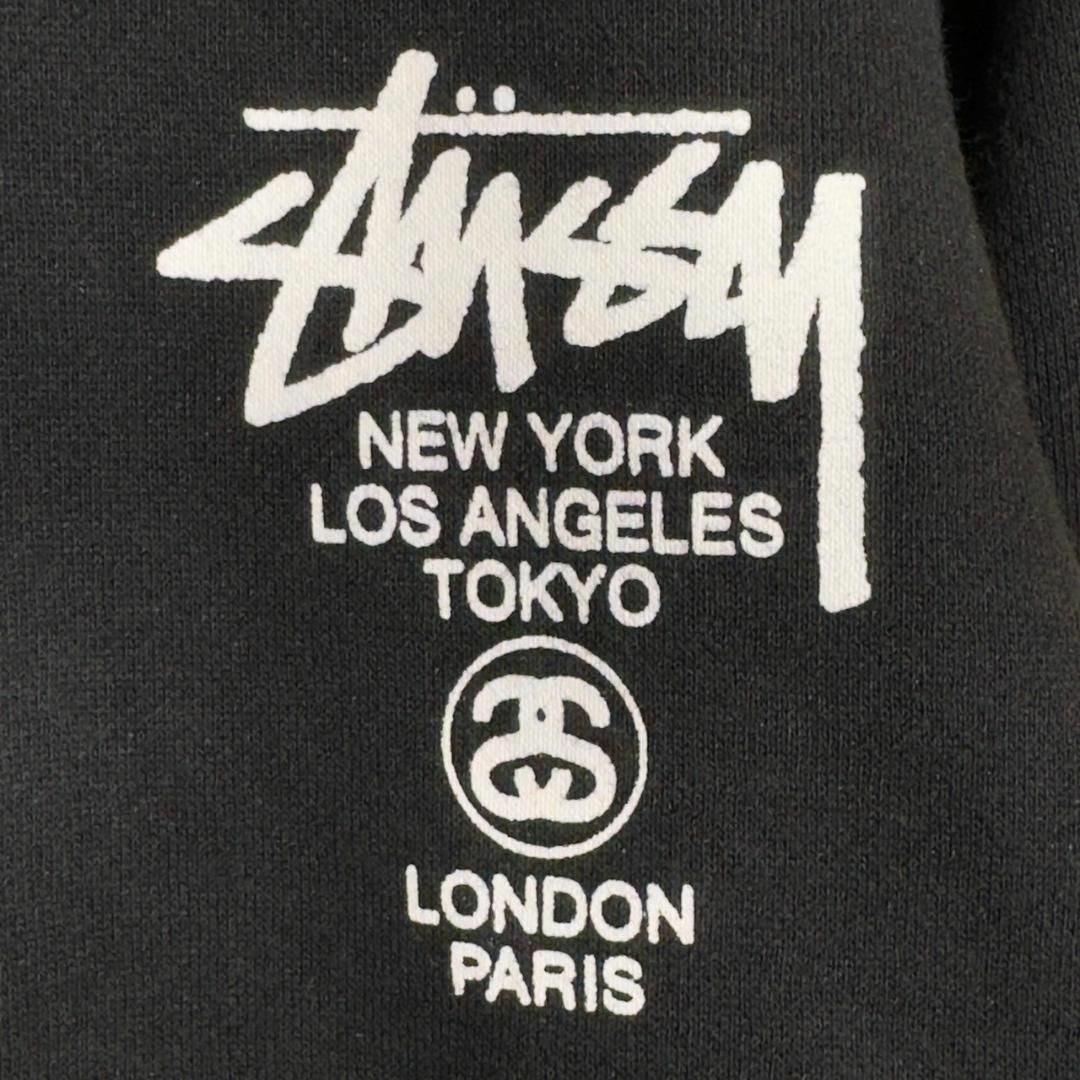 『STUSSY』ステューシー (M) ワールドツアー プリントパーカー