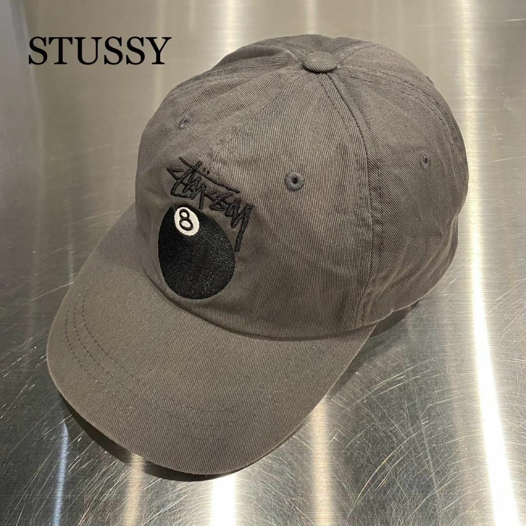 『Stussy』ステューシー (FREE) 8ボール ロゴ刺繍 キャップ