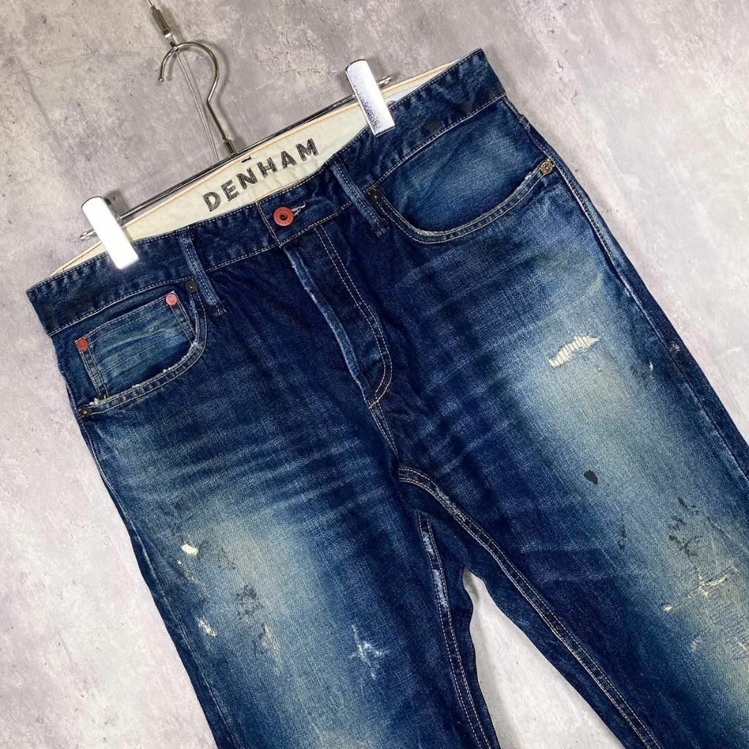 『DENHAM』デンハム (33) ペイントダメージデニムパンツ
