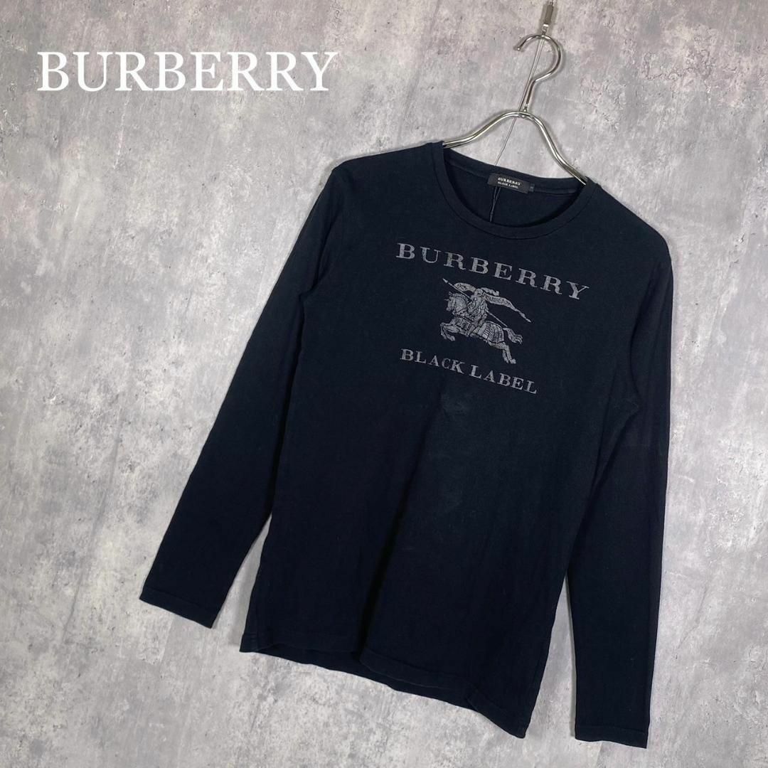 『BURBERRY』バーバリー (2) フロントプリントロングスリーブTシャツ