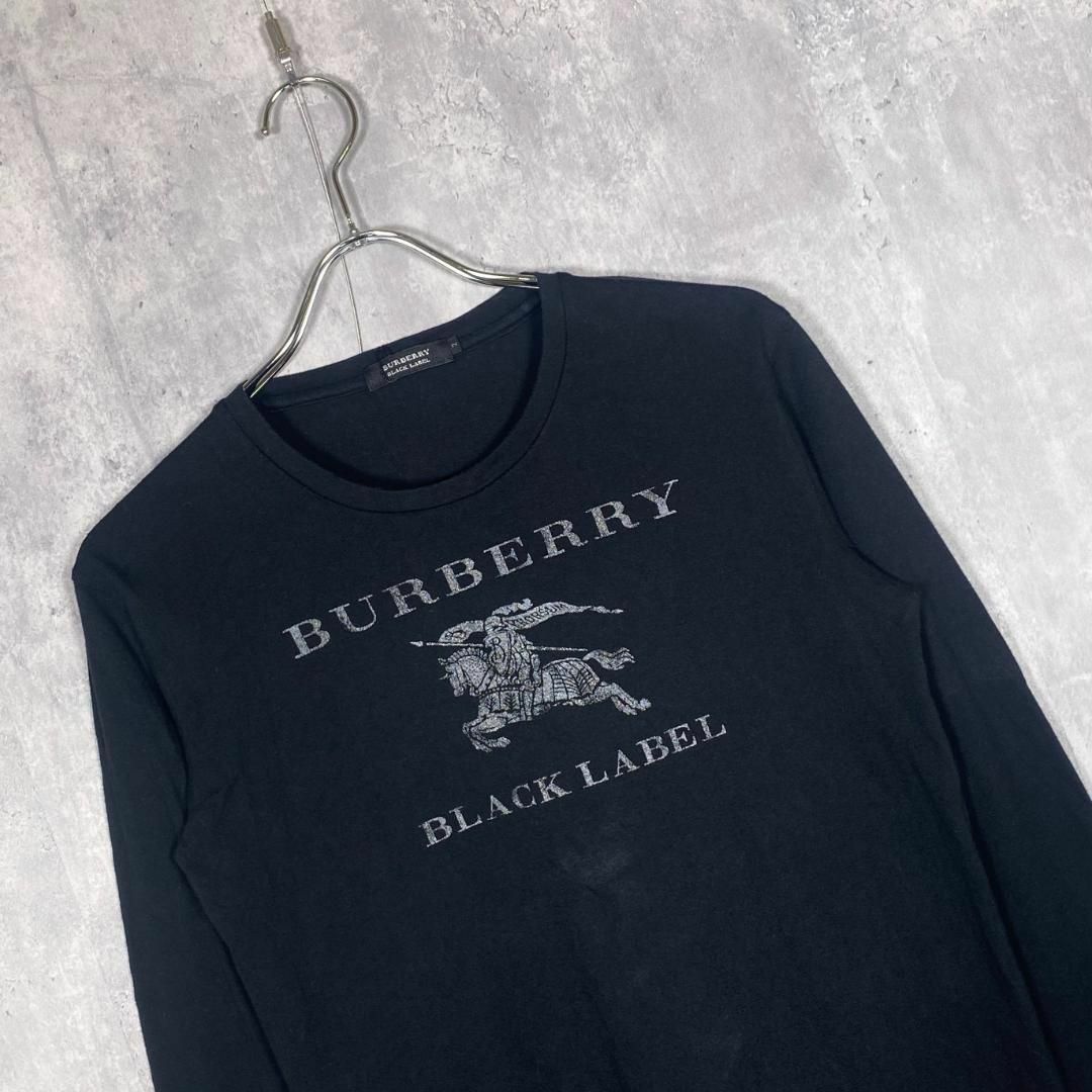 『BURBERRY』バーバリー (2) フロントプリントロングスリーブTシャツ