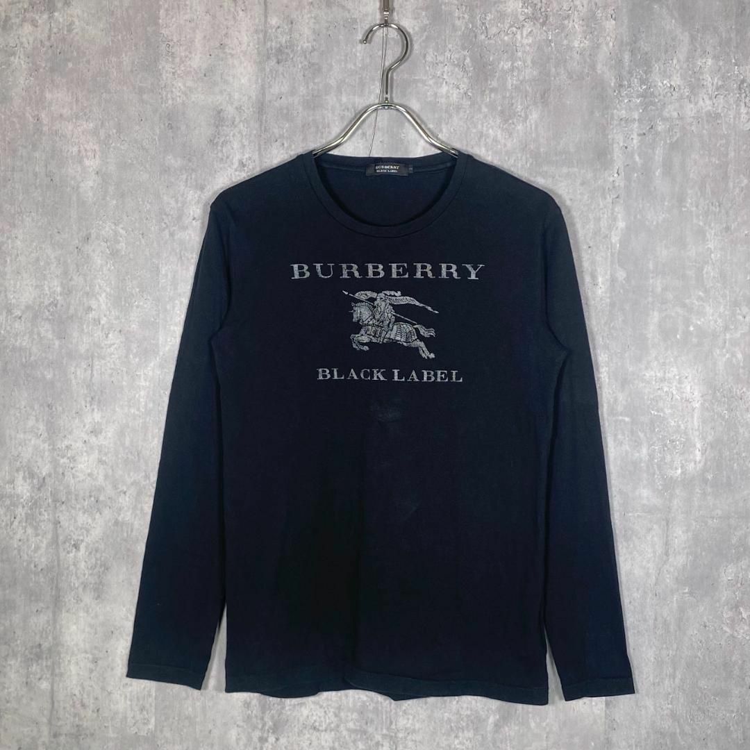 『BURBERRY』バーバリー (2) フロントプリントロングスリーブTシャツ