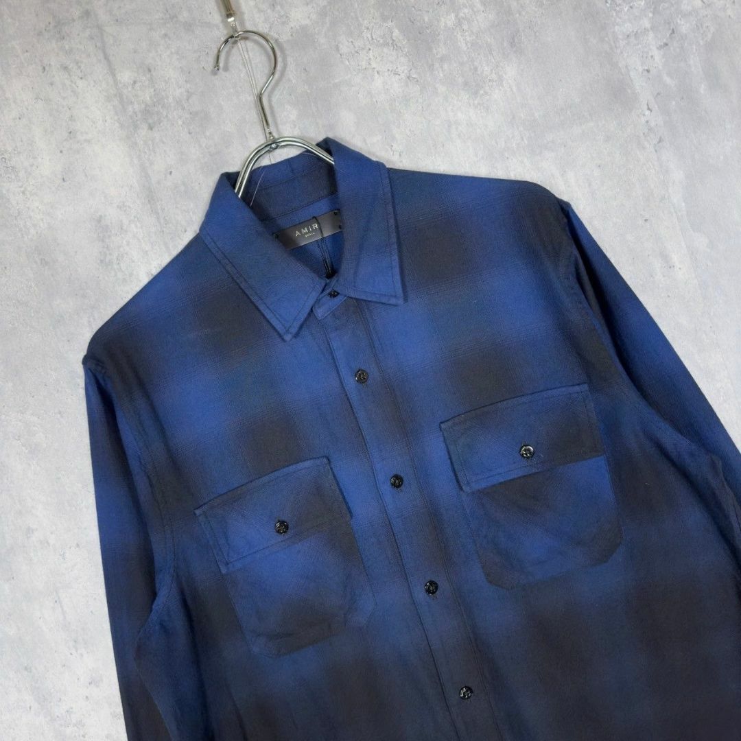『AMIRI』アミリ (S) チェックネルシャツ