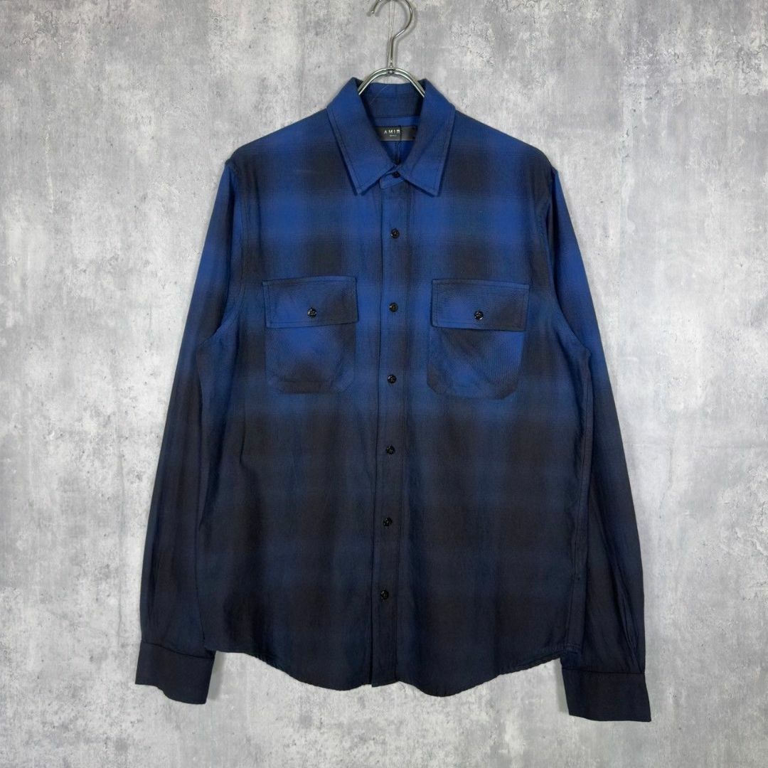 『AMIRI』アミリ (S) チェックネルシャツ