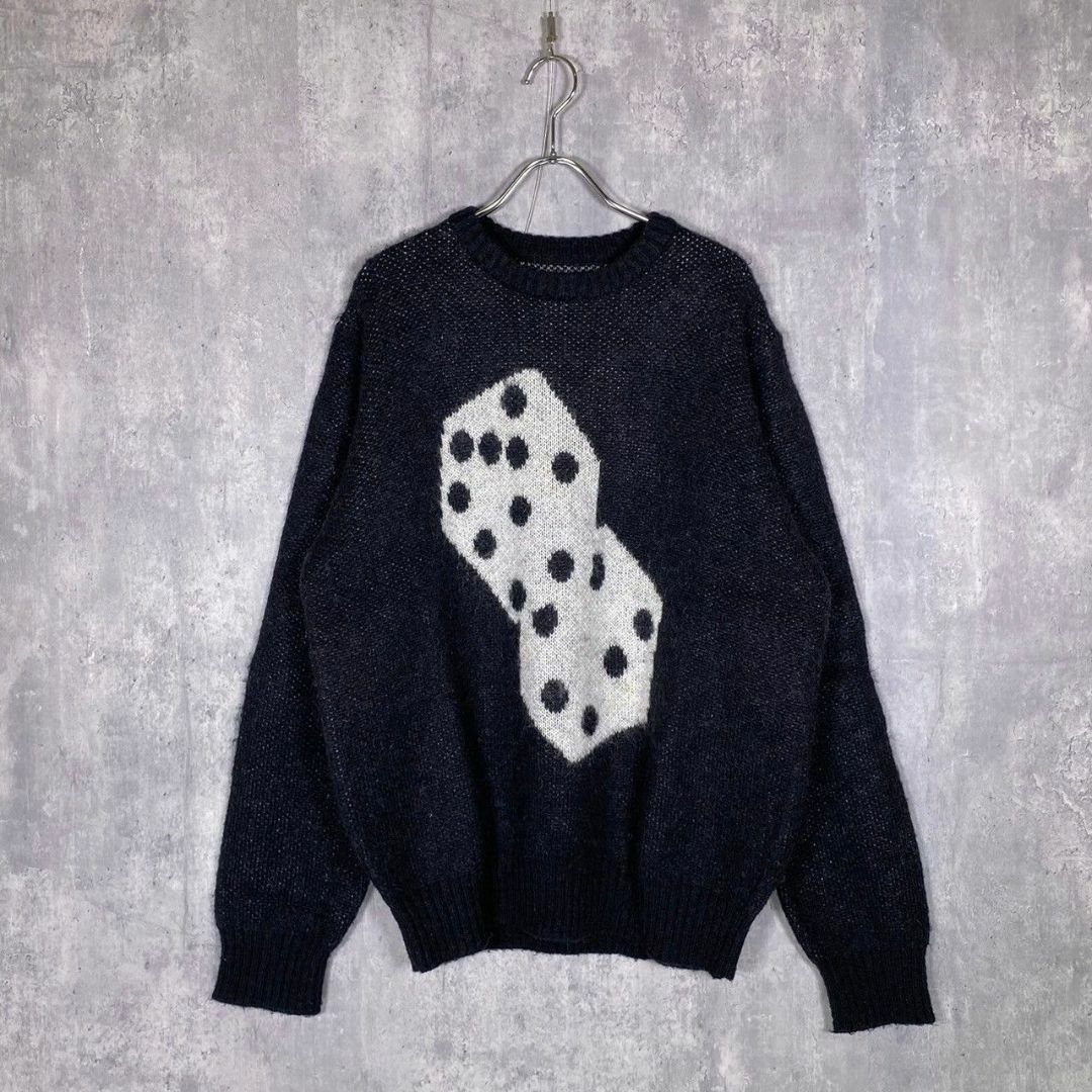『STUSSY』ステューシー (M) フロントダイス長袖ニット