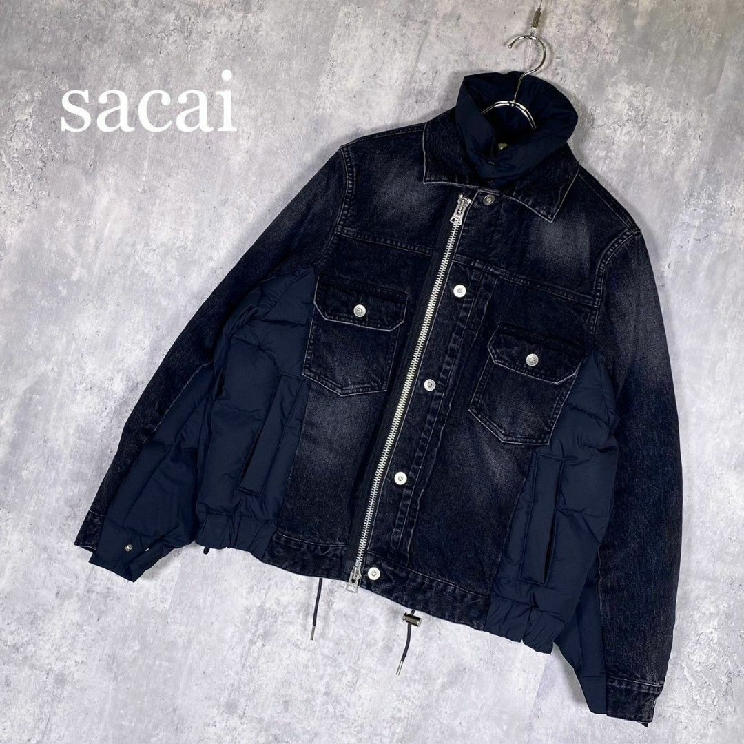 『sacai』サカイ (1) デニム ドッキング 中綿ジャケット