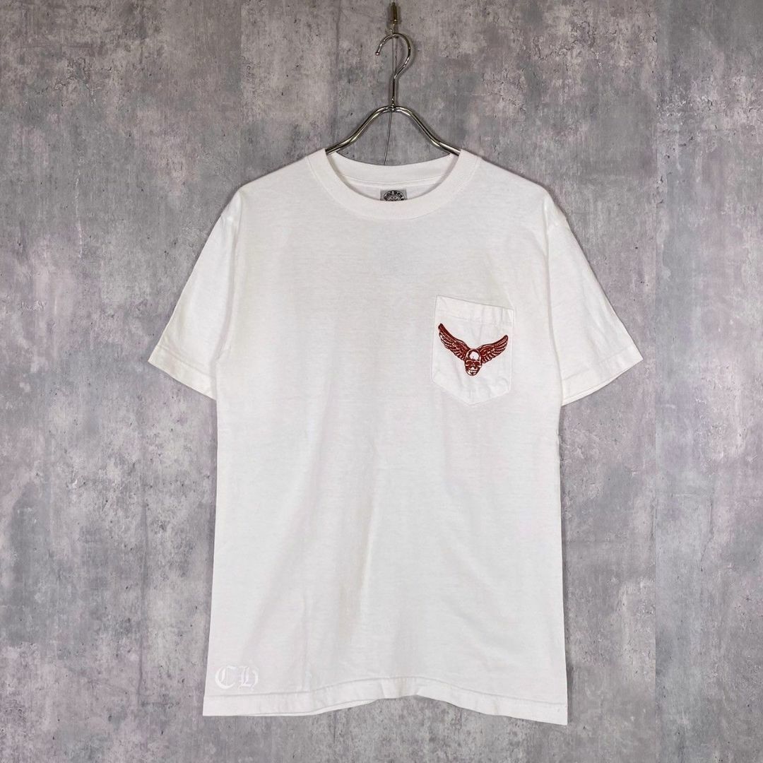 『CHROME HEARTS』クロムハーツ (M) スカルウィング 半袖Tシャツ