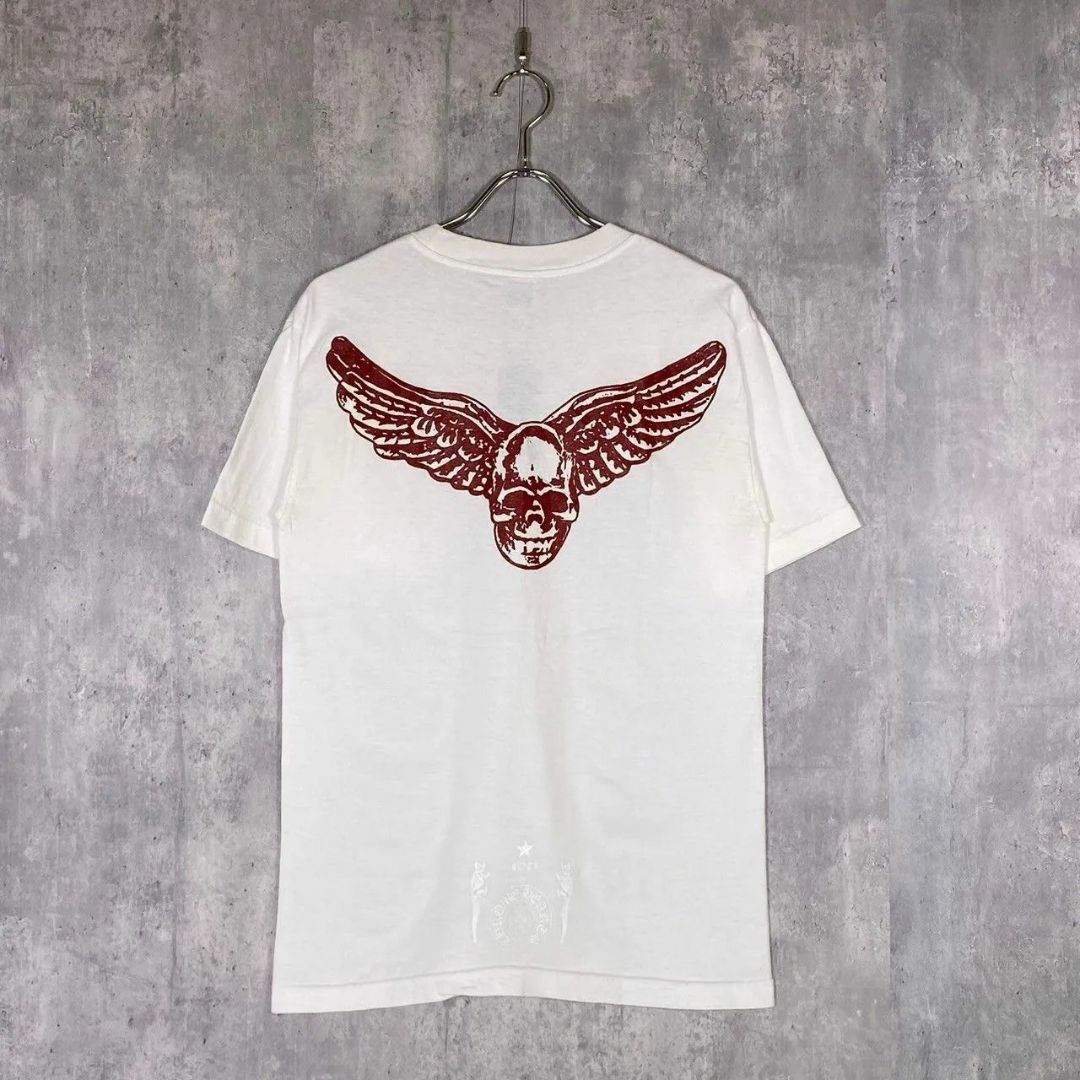 『CHROME HEARTS』クロムハーツ (M) スカルウィング 半袖Tシャツ