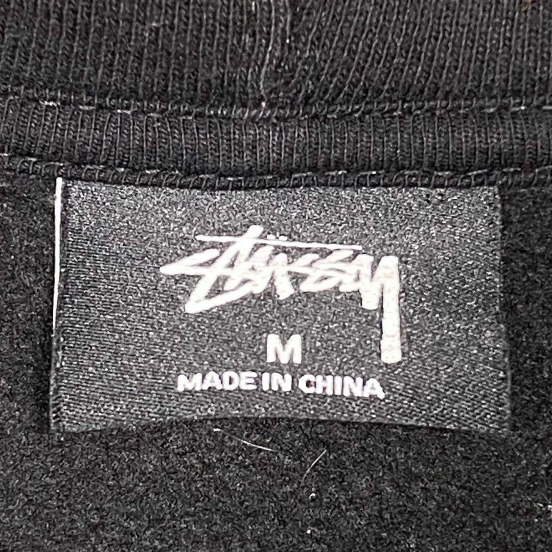 『STUSSY』ステューシー (M) バックロゴ プリント ジップフーディー