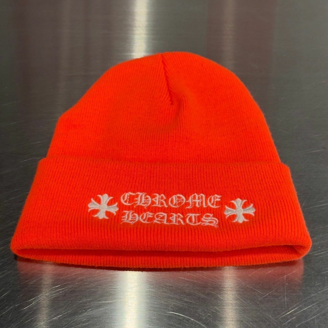 『CHROME HEARTS』クロムハーツ ロゴ刺繍 ビーニーキャップ