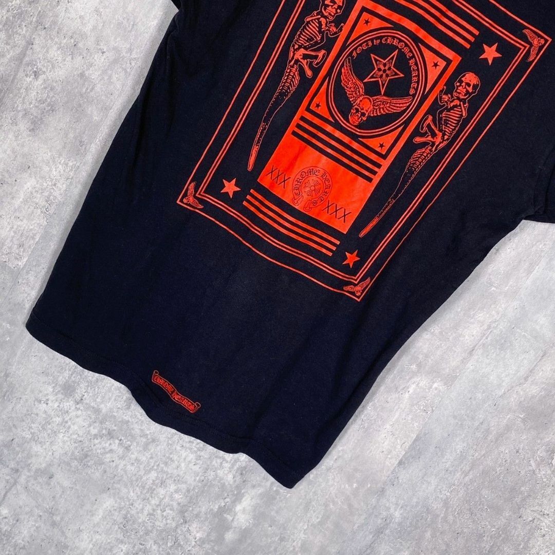 『CHROME HEARTS』クロムハーツ (L) フォティプリント半袖Tシャツ