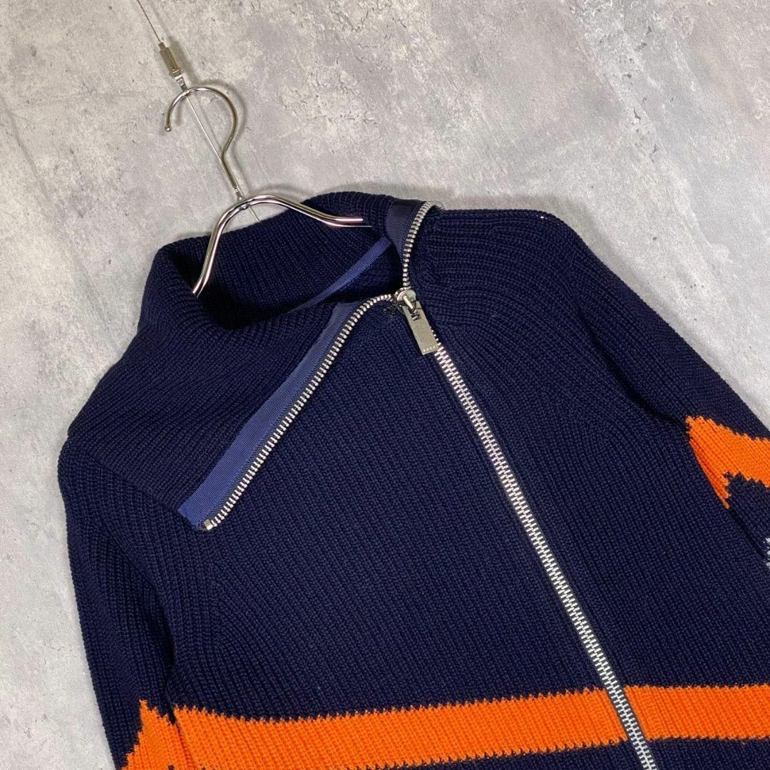 『sacai』サカイ (1) アシンメトリー ダブルジップ ニット