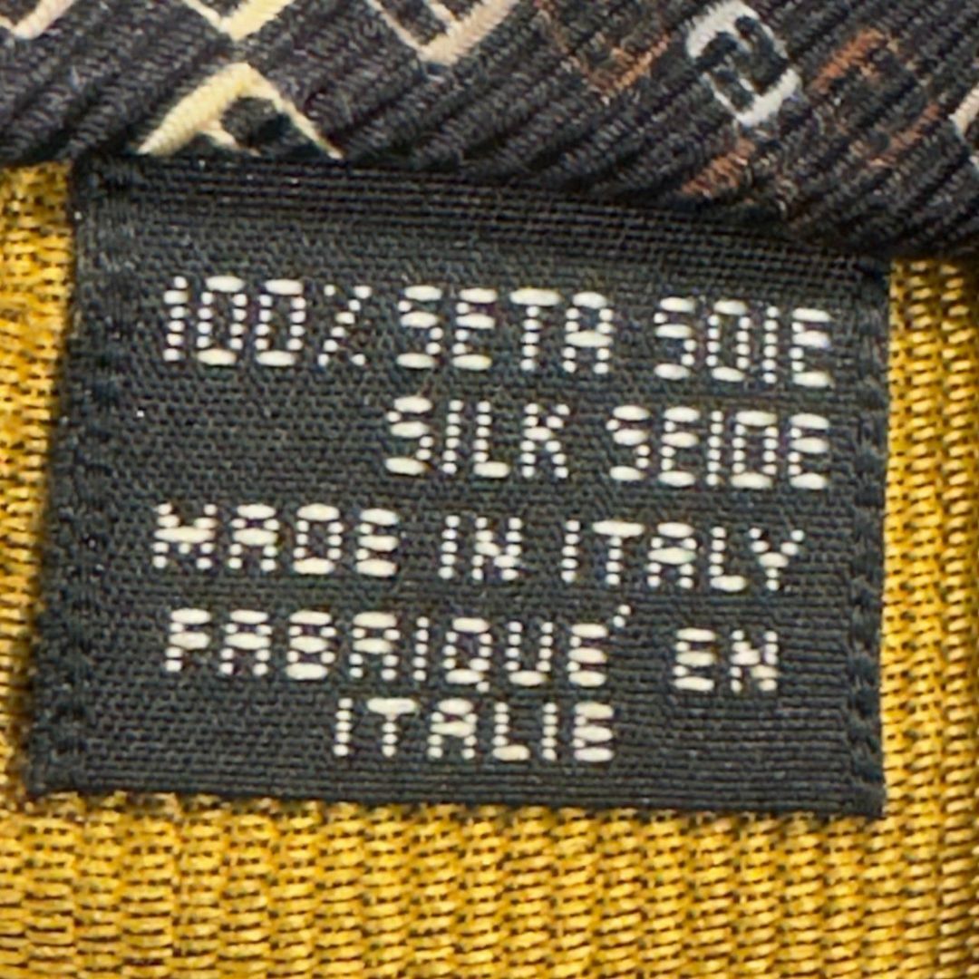 『FENDI』フェンディ ズッカ 総柄 シルクネクタイ