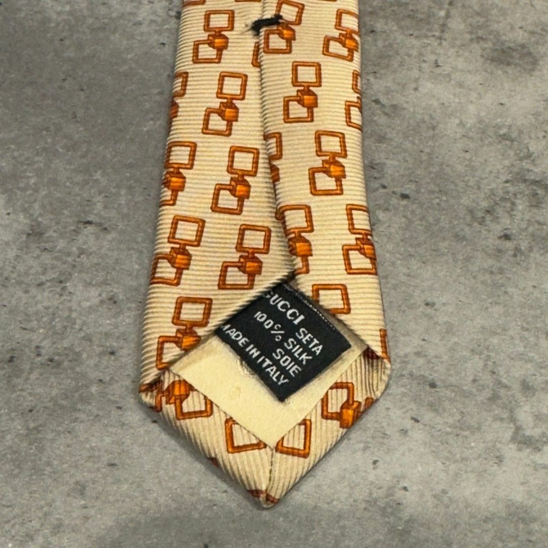 『GUCCI』グッチ 総柄シルクネクタイ