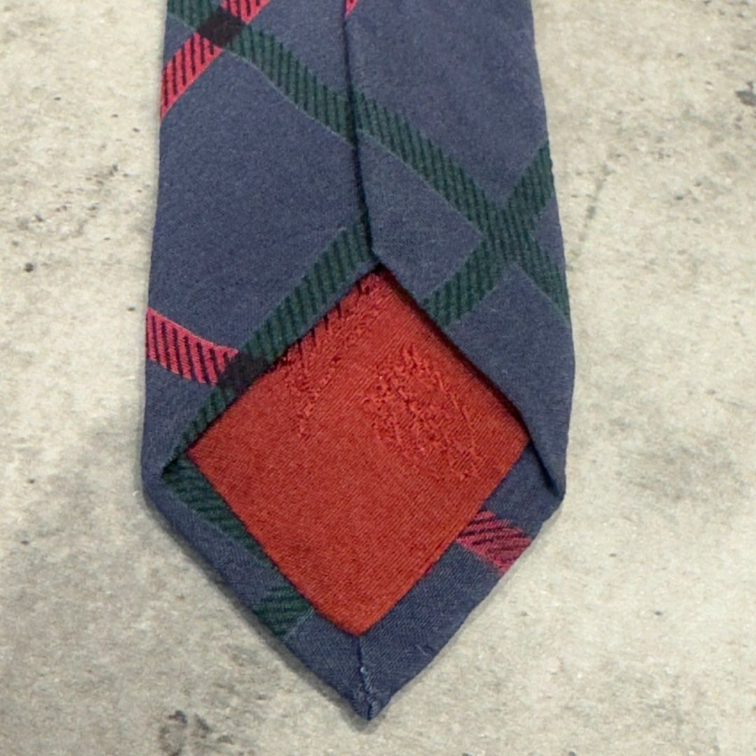 『GUCCI』グッチ チェック柄 シルクネクタイ