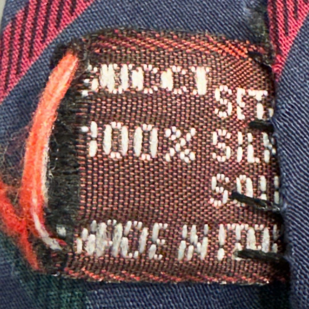 『GUCCI』グッチ チェック柄 シルクネクタイ