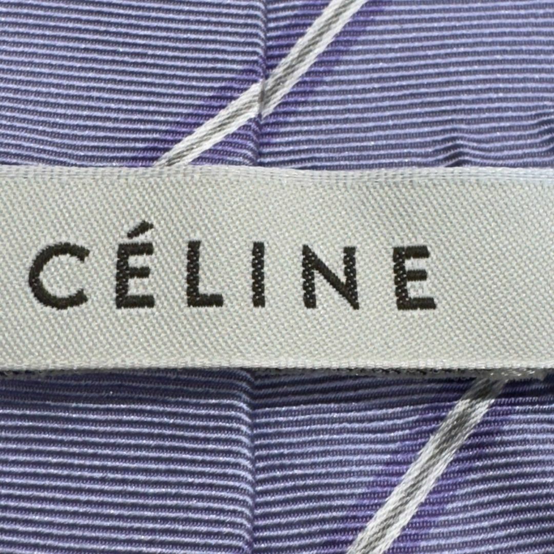 『CELINE』セリーヌ ストライプ柄 シルクネクタイ