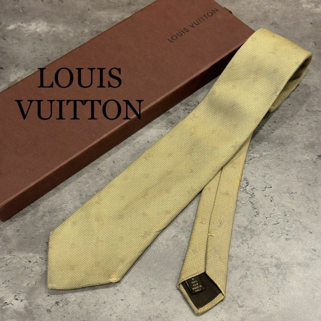 『LOUIS VUITTON』ルイヴィトン モノグラム柄ネクタイ