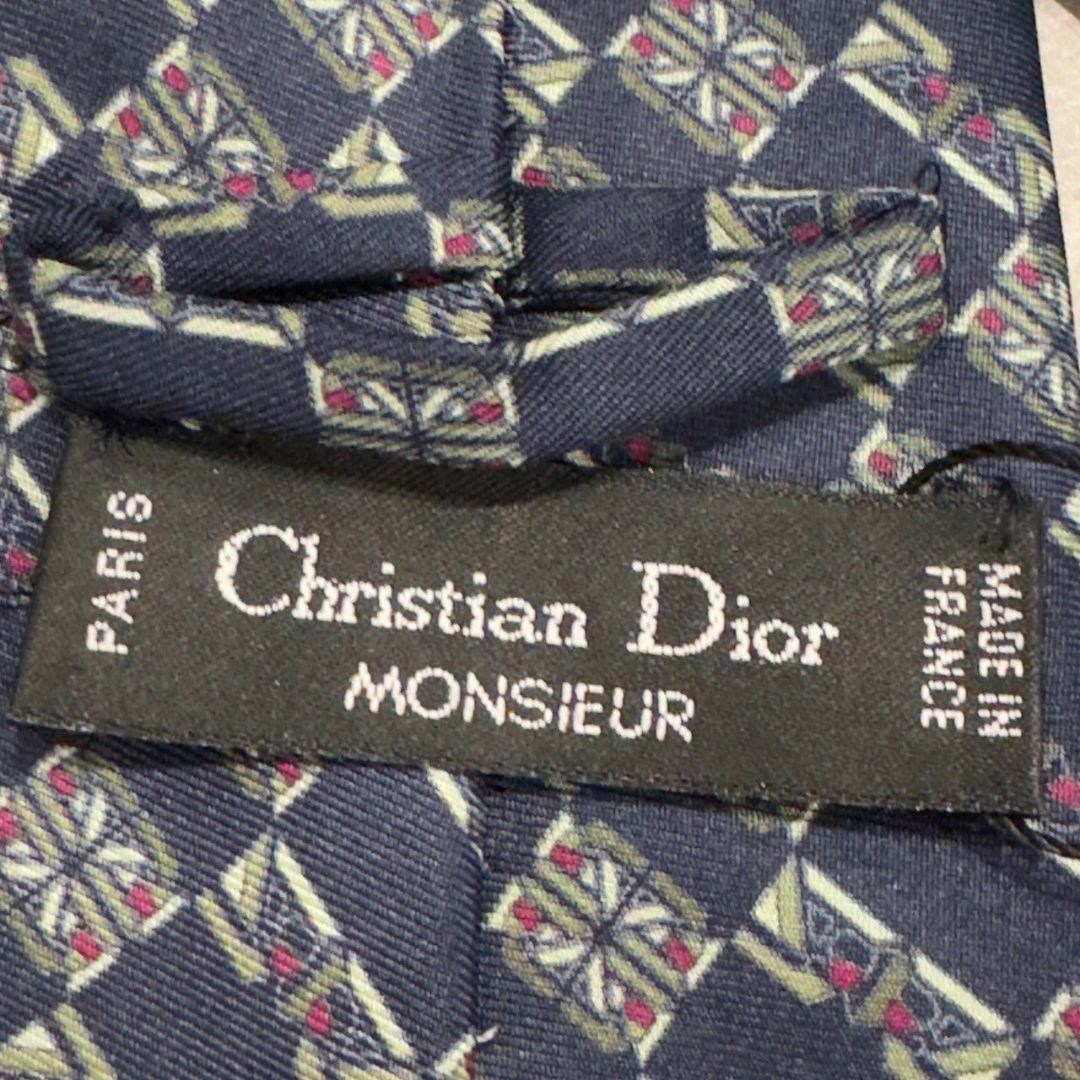 『Christian Dior』クリスチャンディオール 総柄ネクタイ