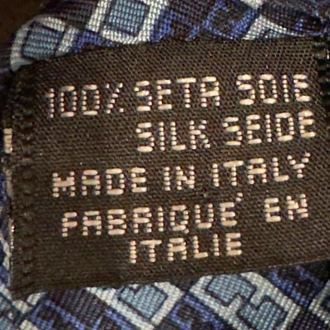 『FENDI』フェンディ ズッカ柄 シルクネクタイ