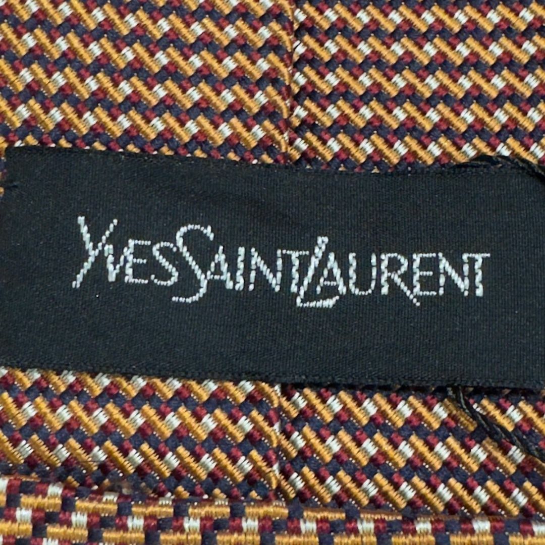 『YVES SAINT LAURENT』イヴ・サンローラン 総柄ネクタイ