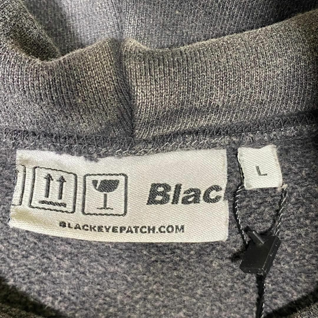 『ブラックアイパッチ』 (L) 取扱注意 プルオーバー フーディー