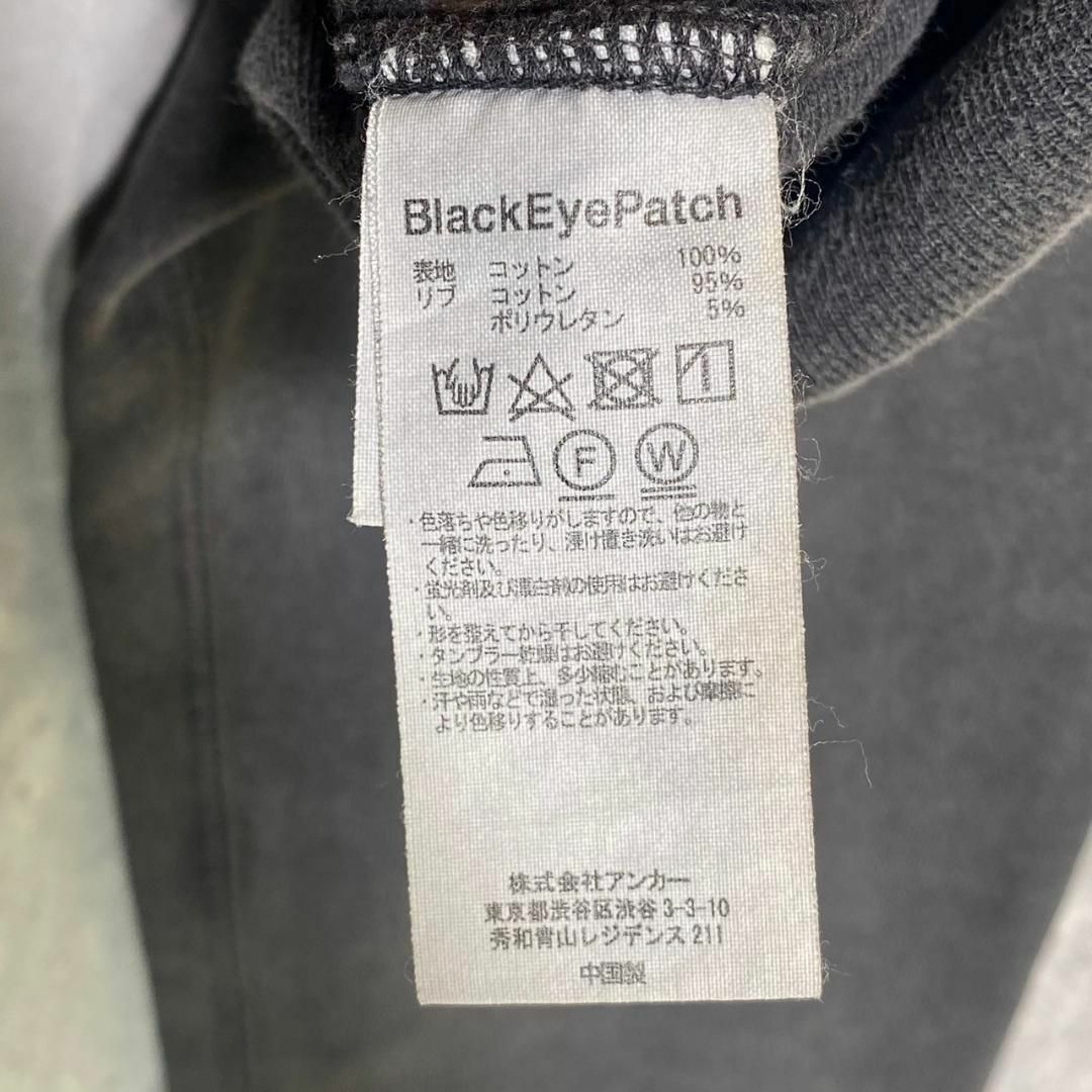 『ブラックアイパッチ』 (L) 取扱注意 プルオーバー フーディー
