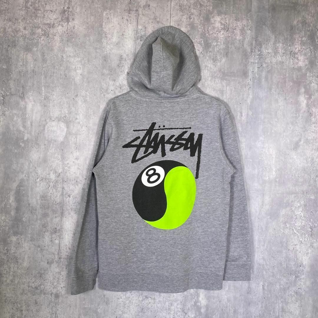 『STUSSY』ステューシー (M) 8ボール バックプリントフーディー